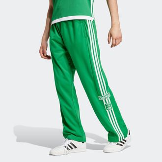 adidas Sporthose ADIDAS ORIGINALS ADIBREAK, Damen, Gr. XL, N-Gr, gr&uuml;n, Obermaterial: 100% Polyester, Hosen Sporthose, Knopfleiste am Bein, Knopfhose