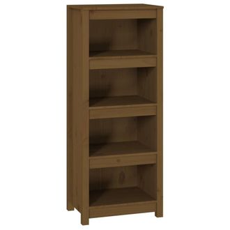 Berkfield Home Book Cabinet Honey Brown 50x35x125.5 cm Solid Wood Pine
