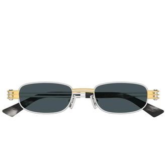 Bottega Veneta Sunglasses Bv1381 S 003 Silver/Blue Unisex