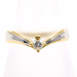C&A Platinum Yellow Gold Yellow Gold (18K) Platinum 900 Band Ring (Pre-Owned)