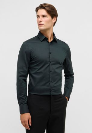 Eterna Langarmhemd ETERNA SLIM FIT, Herren, Gr. 40, Normalgr&ouml;ssen, gr&uuml;n (dunkelgr&uuml;n), 100% Baumwolle, schmal, Manschette, Hemden Langarmhemd, NON IRON (b&uuml;gel