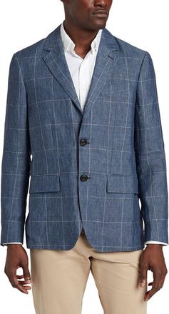 Faherty Reserve Linen Windowpane Blazer