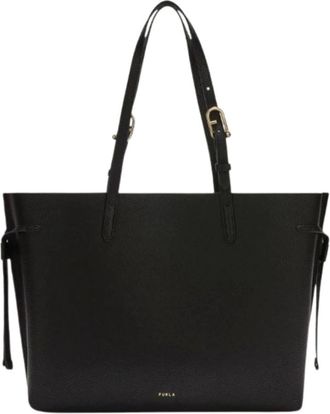 Furla Tassen, Dames, Zwart, ONE Size, Leer, Ava Tote L