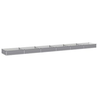 vidaXL Cama De Jard&iacute;n Elevada Gris 600 X 80 X 24 Cm Vidaxl