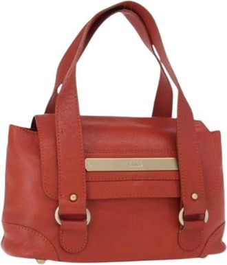 Chlo&eacute; Pre-owned Handbags, female, Red, Size: ONE SIZE Pre-owned Hand Bag