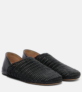 J.W.Anderson Babouche woven leather loafers