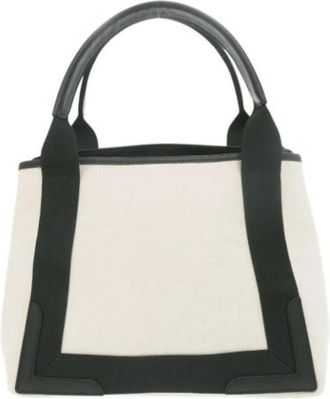 Balenciaga Pre-owned Tote Bags, female, Black, Size: ONE SIZE Pre-owned Canvas Tote