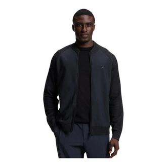 HUGO BOSS Heren, Jassen, Blauw, Maat: L Viscose