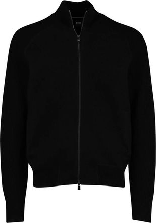 HUGO BOSS Truien & Vesten, Heren, Zwart, XL, Wol, Cardigans