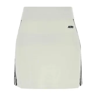 Autry Short Skirts, female, White, Size: XS Knitted Viscose Skirt