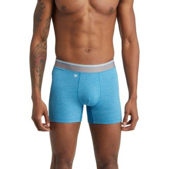 Mack Weldon AIRKNITx Performance Boxer Briefs in Cerulean at Nordstrom Rack, Size Medium