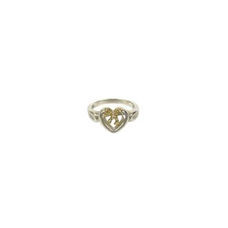 Tiffany & Co. Gold Silver Gold (18K) Silver 925 Band Ring (Pre-Owned)