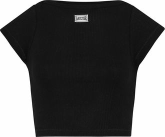 Jean Paul Gaultier Mujer, Camisetas, Negro, Talla: S