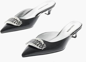 Dsquared2 Leather Pointed Mules GOTHIC DSQUARED With 3.5cm Heel size 39