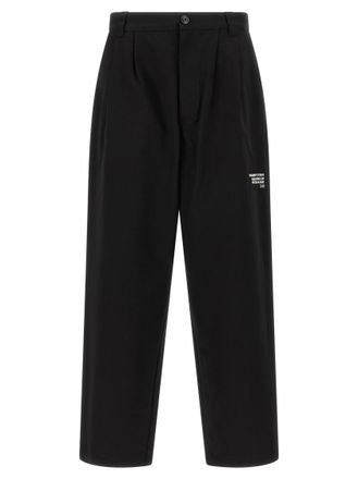 Moncler Black Straight Flat Front Pants