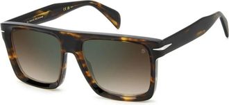 Eyewear by David Beckham Stijlvolle zonnebril voor een premium uitstraling - Heren - Zonnebrillen - Bruin - 56 MM - Accessoires