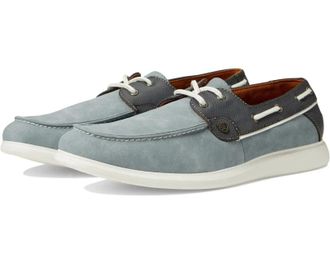 Stacy Adams Mens Stacy Adams Reid Light Blue Moc Toe Casual Boat Shoe HTAT289
