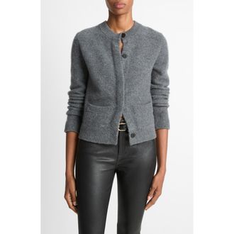 Vince Cashmere Cardigan in Heather Graphite at Nordstrom Rack, Size X-Large