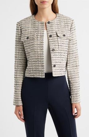 Theory Tweed Jacket in Black Multi at Nordstrom Rack, Size 16