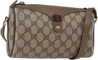 Gucci Pre-owned Plastic Cross Body Bag - Dames - Vintage Schoudertas - Beige - ONE Size - Vintage