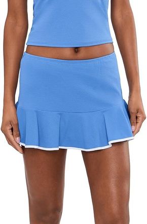 Tommy Bahama Island Cays High Waist Flounce Skirted Bottom Womens Swimwear Paradiso Blue : MD, Nylon/Spandex