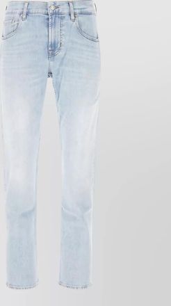 7 For All Mankind denim trousers faded wash five pocket design