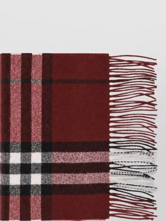 Burberry cashmere check scarf