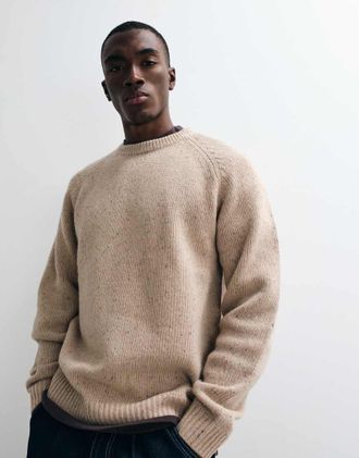 Carhartt Work in Progress Anglistic - Maglione in colore neutro puntinato