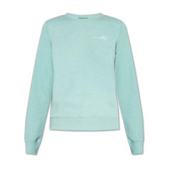 A.P.C. Sweatshirts, female, Blue, Size: L Sweatshirt with Logo