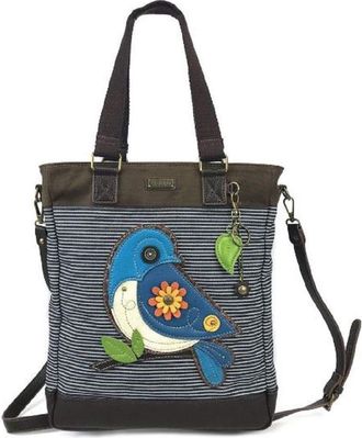 Chala Striped Work Tote, Denim Stripe, One Size