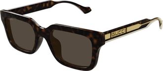 Gucci Brown Square Mens Sunglasses GG1732SK 002 55