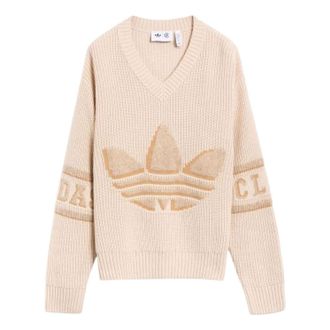 adidas x CLOT Logo Sweater Asia Sizing Beige IK2975