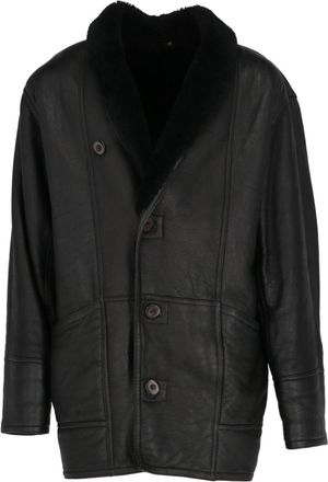 A.N.G.E.L.O. Vintage Cult 1980s shearling coat - men - Sheep Skin/Shearling - S - Black