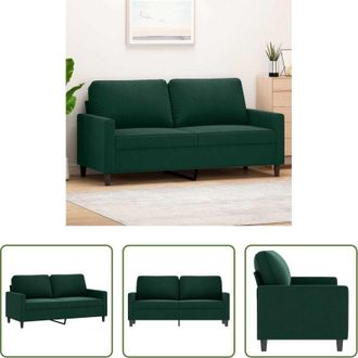 vidaXL vidaXL Divano verde scuro - Divano a 2 Posti Verde Scuro 140 cm in Velluto