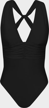Sunshine 79 Solids V-Plunge One-Piece Swimsuit
