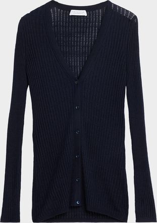 Gabriela Hearst Nevin Cashmere Pointelle Rib Tank Top