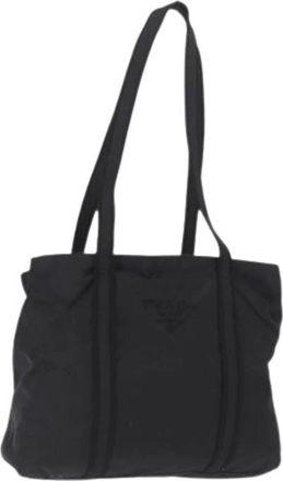 Prada Pre-owned Nylon Tote Bag - Dames - Vintage Shopper - Zwart - ONE Size - Nylon - Vintage