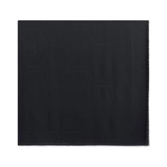 Elisabetta Franchi Foulard con Logo All-Over - - Accessories - Donna - Nero - ONE SIZE