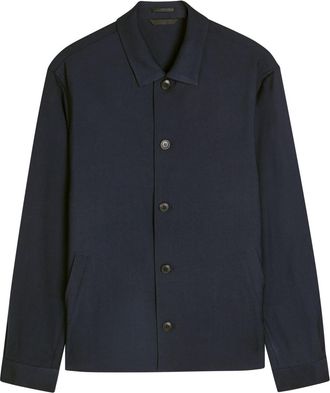 Sunspel Wool Jacket - Navy - XL