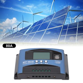 Infinite Controlador De Carga Mppt Para M&oacute;dulos Solares Industriales De 80 A Con Pantalla Lcd - Tecnolog&iacute;a Multipico Y Protecci&oacute;n De Autorrecuperaci&oacute;n