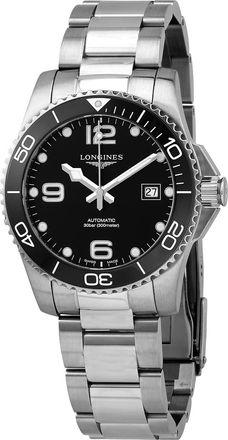 Longines Pre-owned Longines HydroConquest Automatic Black Dial Mens Watch L37814566