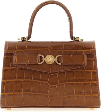 Versace Brown Medusa 95 Small Satchel