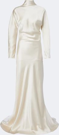 R&oacute;he R&oacute;he Bridal draped satin gown