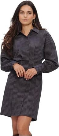 Notre-V Kleedjes, Dames, Grijs, XS, Nv-Iris Shirt Dress