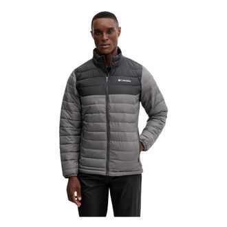 Columbia Powder Lite II Jacket - Heren - Ski Jassen - Grijs - S - Leer - Fitness