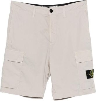 Stone Island Logo Patch Cargo Shorts