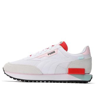 Puma Future Rider Neon Play - White Poppy Red 373383-09