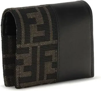 Fendi FF Card Case - Brown