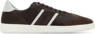 Ferragamo Brown Color Block Sneakers