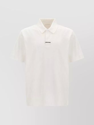 Givenchy cotton metal clip polo shirt